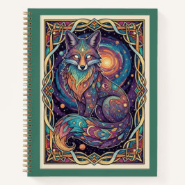 Cosmic Fox Galaxy Zentangle Spirit Journal Notitieboek