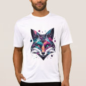 Cosmic Fox T-Shirt voor Heren (Voorkant)