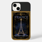 Cosmic France Eiffel Tower Celestial Art Case-Mate iPhone Case (Achterkant)