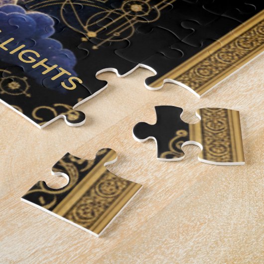 Cosmic France Eiffel Tower Celestial Art Legpuzzel (Zijkant)