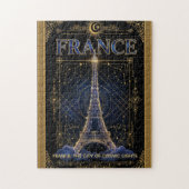 Cosmic France Eiffel Tower Celestial Art Legpuzzel (Verticaal)