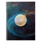 Cosmic Full Moon Spiral Notitieboek (Voorkant)
