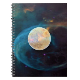 Cosmic Full Moon Spiral Notitieboek
