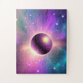 Cosmic Fun Paars Planet Orbening the Universe Legpuzzel (Verticaal)