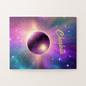 Cosmic Fun Paars Planet Orbening the Universe Legpuzzel (Horizontaal)