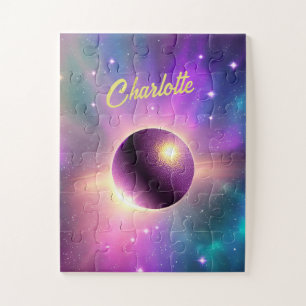 Cosmic Fun Paars Planet Orbening the Universe Legpuzzel