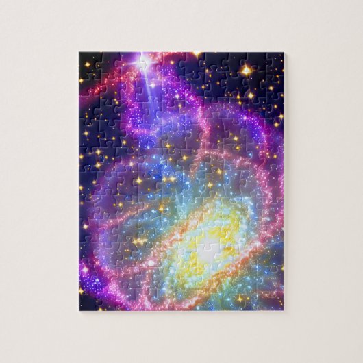 Cosmic Fun Paarse party Chaotic Event in Galaxy Legpuzzel (Verticaal)