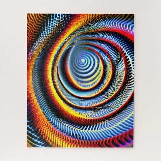 Cosmic galactic indigo swirl hypnosis leuke trance legpuzzel (Verticaal)