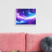 Cosmic Galaxy Art Canvas Afdruk (Insitu (Woonkamer))