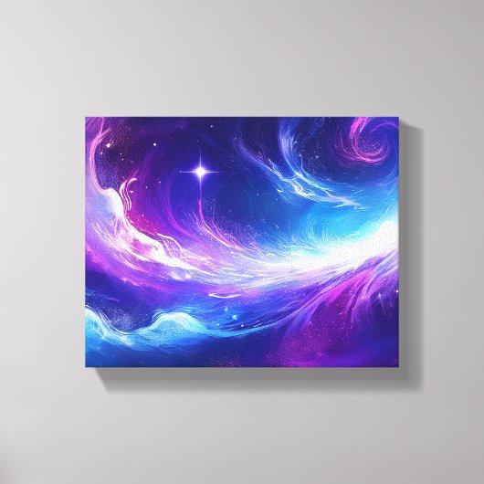 Cosmic Galaxy Art Canvas Afdruk (Voorkant)