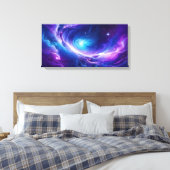 Cosmic Galaxy Art Canvas Afdruk (Insitu (Slaapkamer))