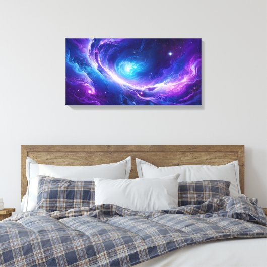 Cosmic Galaxy Art Canvas Afdruk (Insitu (Slaapkamer))