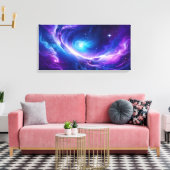 Cosmic Galaxy Art Canvas Afdruk (Insitu (Woonkamer))