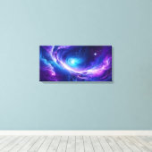 Cosmic Galaxy Art Canvas Afdruk (Insitu (Houten vloer))