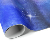 Cosmic Galaxy Blue Space Stars Cadeaupapier (Rol Hoek)