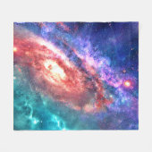 Cosmic Galaxy Dream Art Fleece Deken (Voorkant (Horizontaal))