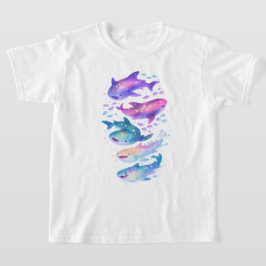 Cosmic Galaxy Haaien T-Shirt
