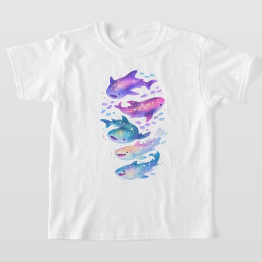 Cosmic Galaxy Haaien T-Shirt (Laagn)