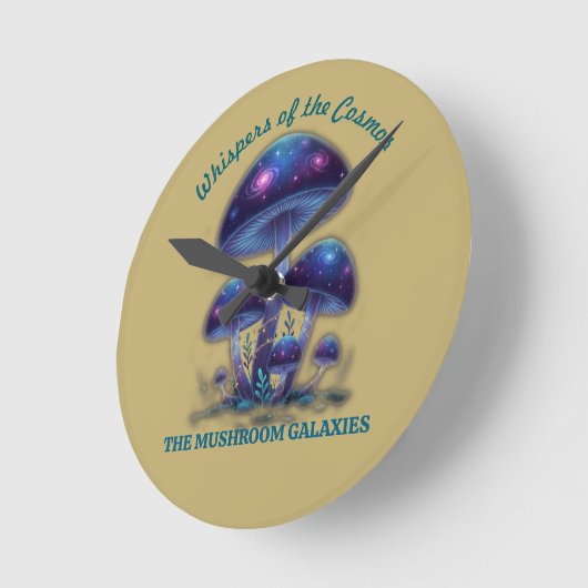 Cosmic Galaxy Mushrooms • Fungi (NO NUMBERS) Ronde Klok (Hoek)