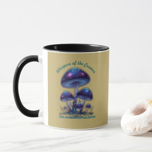Cosmic Galaxy Mushrooms • Whimsical Fantasy Fungi  Mok (Met donut)