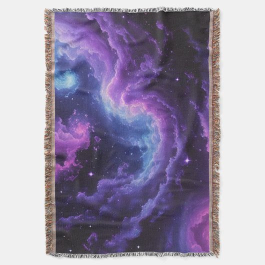 Cosmic Galaxy Nebula Abstract Space Art Deken (Voorkant Verticaal)