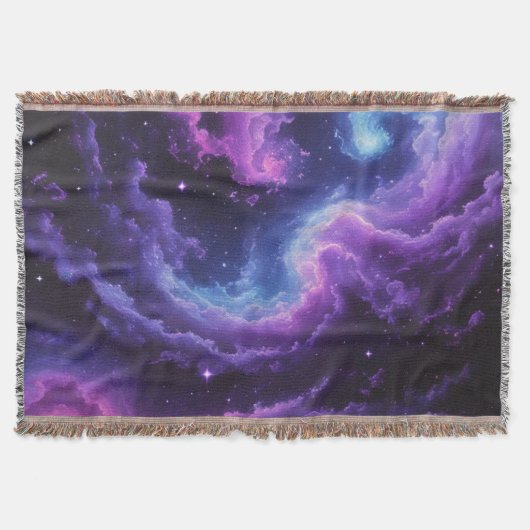 Cosmic Galaxy Nebula Abstract Space Art Deken (Voorkant)