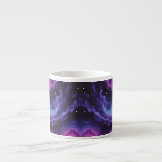 Cosmic Galaxy Nebula Abstract Space Art Design Espresso Kop (Voorkant)