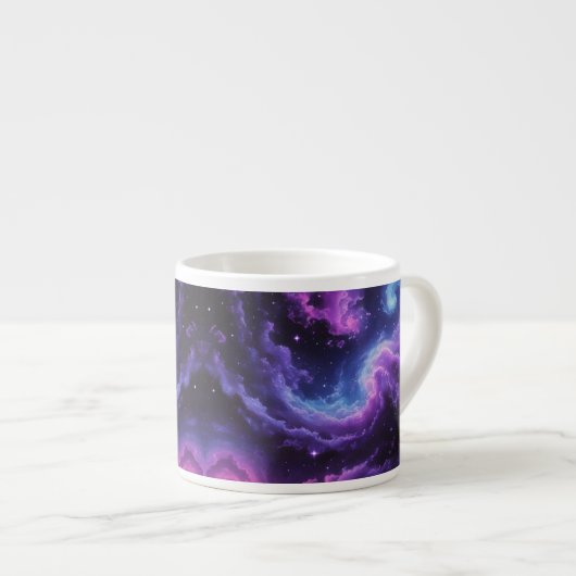 Cosmic Galaxy Nebula Abstract Space Art Design Espresso Kop (Voorkant rechts)