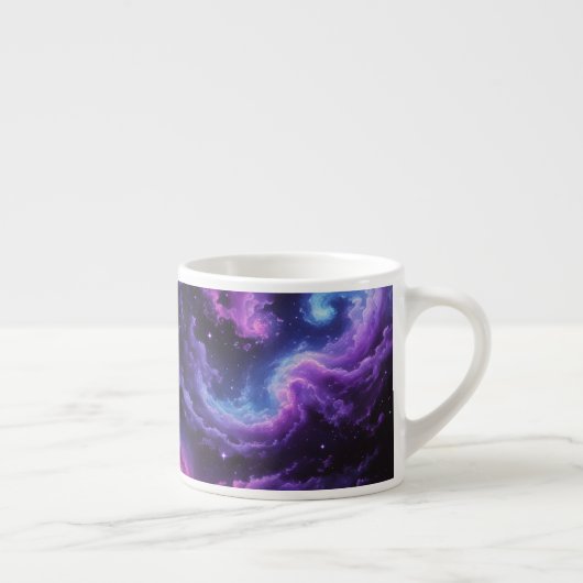 Cosmic Galaxy Nebula Abstract Space Art Design Espresso Kop (Rechts)