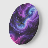 Cosmic Galaxy Nebula Abstract Space Art Design Grote Klok (Hoek)