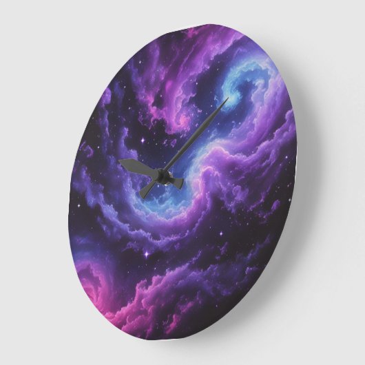 Cosmic Galaxy Nebula Abstract Space Art Design Grote Klok (Hoek)