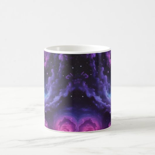 Cosmic Galaxy Nebula Abstract Space Art Design Koffiemok (Center)