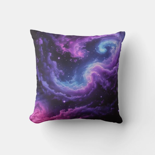 Cosmic Galaxy Nebula Abstract Space Art Design Kussen (Voorkant)
