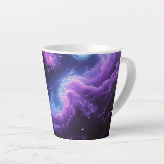 Cosmic Galaxy Nebula Abstract Space Art Design Latte Mok (Rechterhoek)