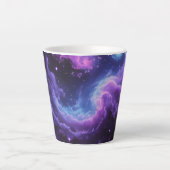 Cosmic Galaxy Nebula Abstract Space Art Design Latte Mok (Voorkant)