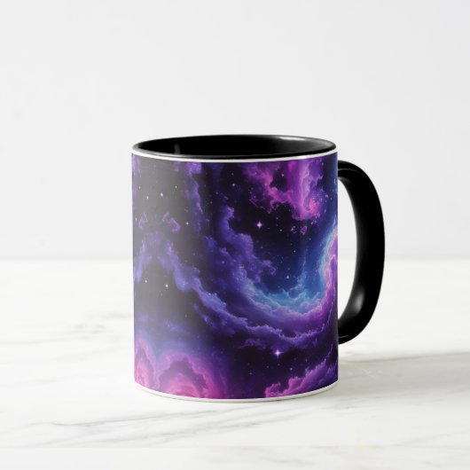 Cosmic Galaxy Nebula Abstract Space Art Design Mok (Voorkant rechts)