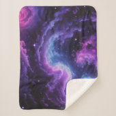Cosmic Galaxy Nebula Abstract Space Art Design Sherpa Deken (Voorkant)