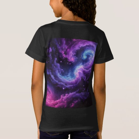 Cosmic Galaxy Nebula Abstract Space Art Design T-shirt (Achterkant)