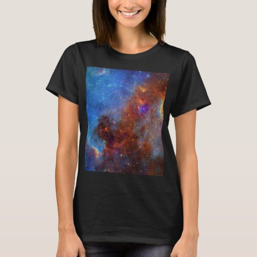 Cosmic Galaxy Nebula Plus Size Sweat Shirt (Voorkant)