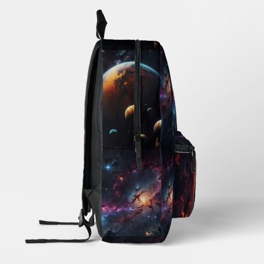 Cosmic Galaxy Print Cut Naaizak Bedrukte Rugzak (Links)