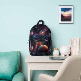 Cosmic Galaxy Print Cut Naaizak Bedrukte Rugzak