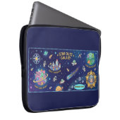Cosmic Galaxy Star Dust Map Laptop Protective Case (Voorkant Rechts)
