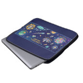 Cosmic Galaxy Star Dust Map Laptop Protective Case (Voorkant onderkant)
