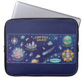 Cosmic Galaxy Star Dust Map Laptop Protective Case (Voorkant)