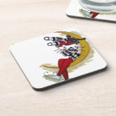 Cosmic Gaze: Elf op de maan avontuur Bier Onderzetter (Linkerzijde)