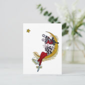 Cosmic Gaze: Elf op de maan avontuur Briefkaart (Staand voorkant)