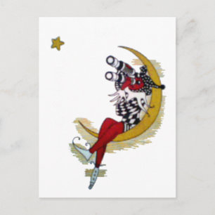 Cosmic Gaze: Elf op de maan avontuur Briefkaart