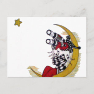 Cosmic Gaze: Elf op de maan avontuur Briefkaart