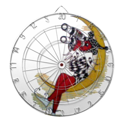 Cosmic Gaze: Elf op de maan avontuur Dartbord (Voorkant)