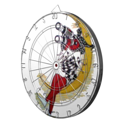 Cosmic Gaze: Elf op de maan avontuur Dartbord (Voorkant Rechts)